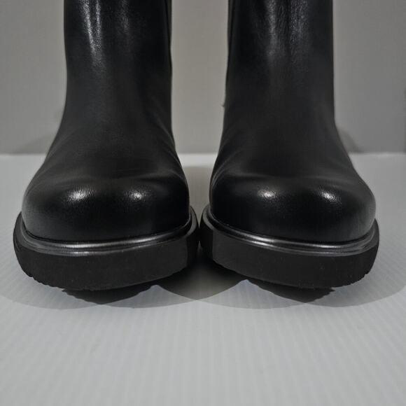 NEW Munro Heath Ankle Bootie Womens 8.5 Black Leather Water Resistant Chelsea - Picture 6 of 13